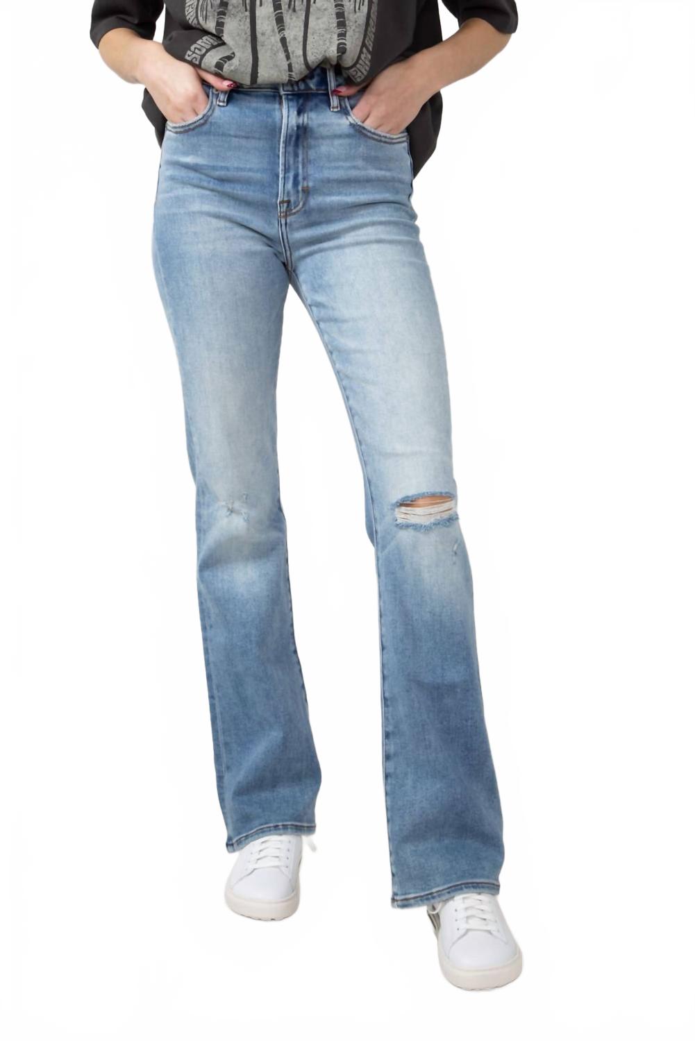 Женские джинсы Ryan расклешенные в средне-синем цвете HIDDEN
Женские джинсы Ryan расклешенные в средне-синем цвете HIDDEN