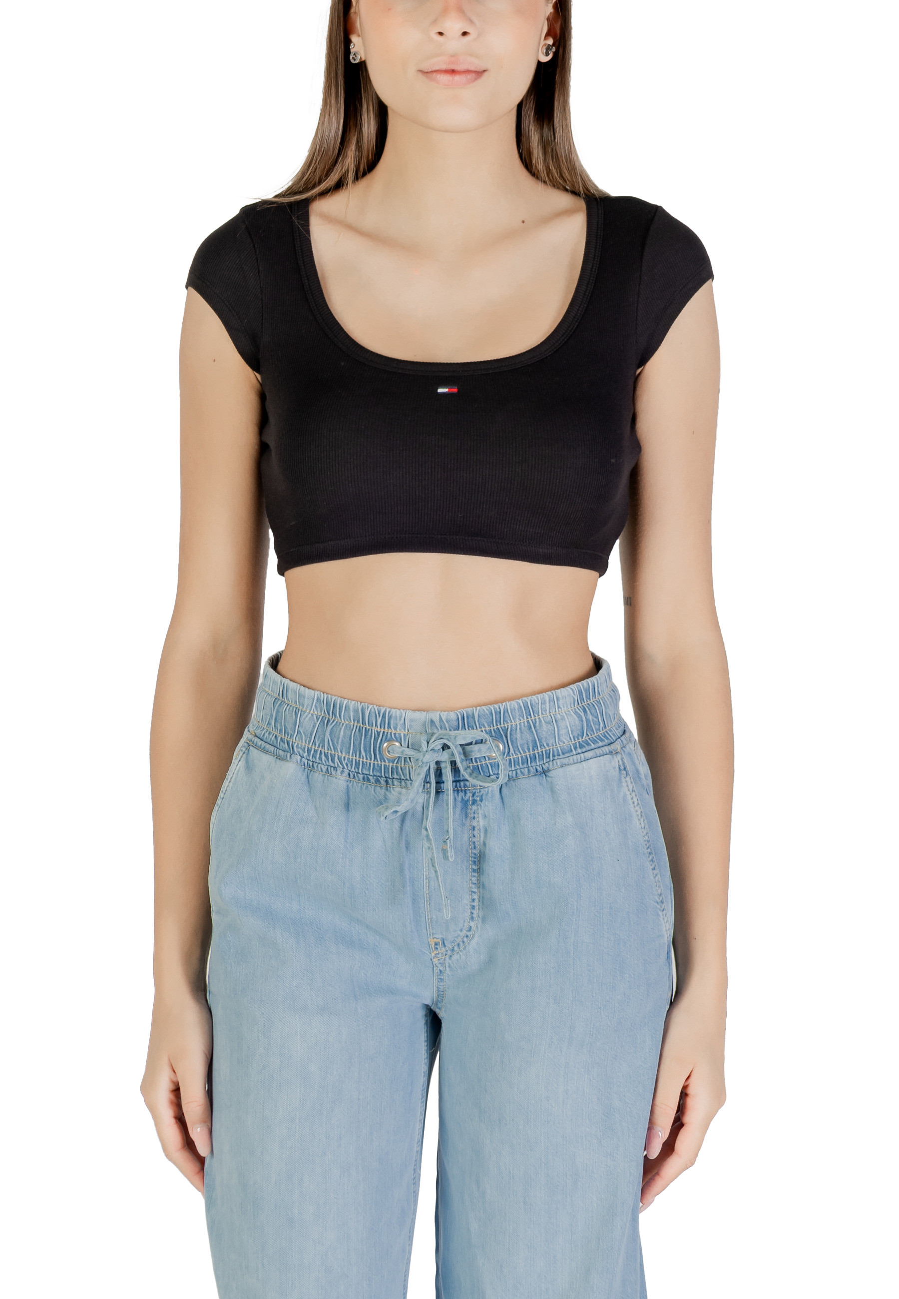 Топ Tommy Jeans, black 
Топ Tommy Jeans, black
