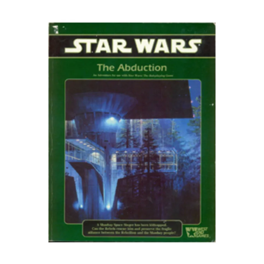 Модуль Abduction, Star Wars Roleplaying Game - Adventures & Modules (West End Games)
Модуль Abduction, Star Wars Roleplaying Game - Adventures & Modules (West End Games)