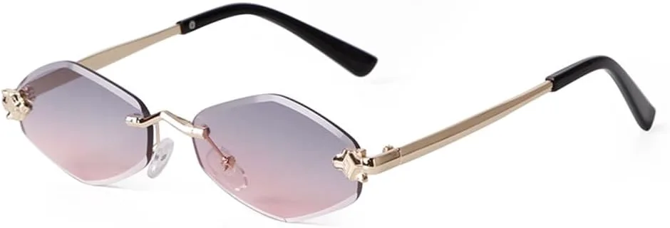 Модные солнцезащитные очки без оправы с заклепками для женщин, роскошные солнцезащитные очки для мужчин, без оправы с металлическими тонкими дужками TYUVIVO, C5
Модные солнцезащитные очки без оправы с заклепками для женщин, роскошные солнцезащитные очки для мужчин, без оправы с металлическими тонкими дужками TYUVIVO, C5