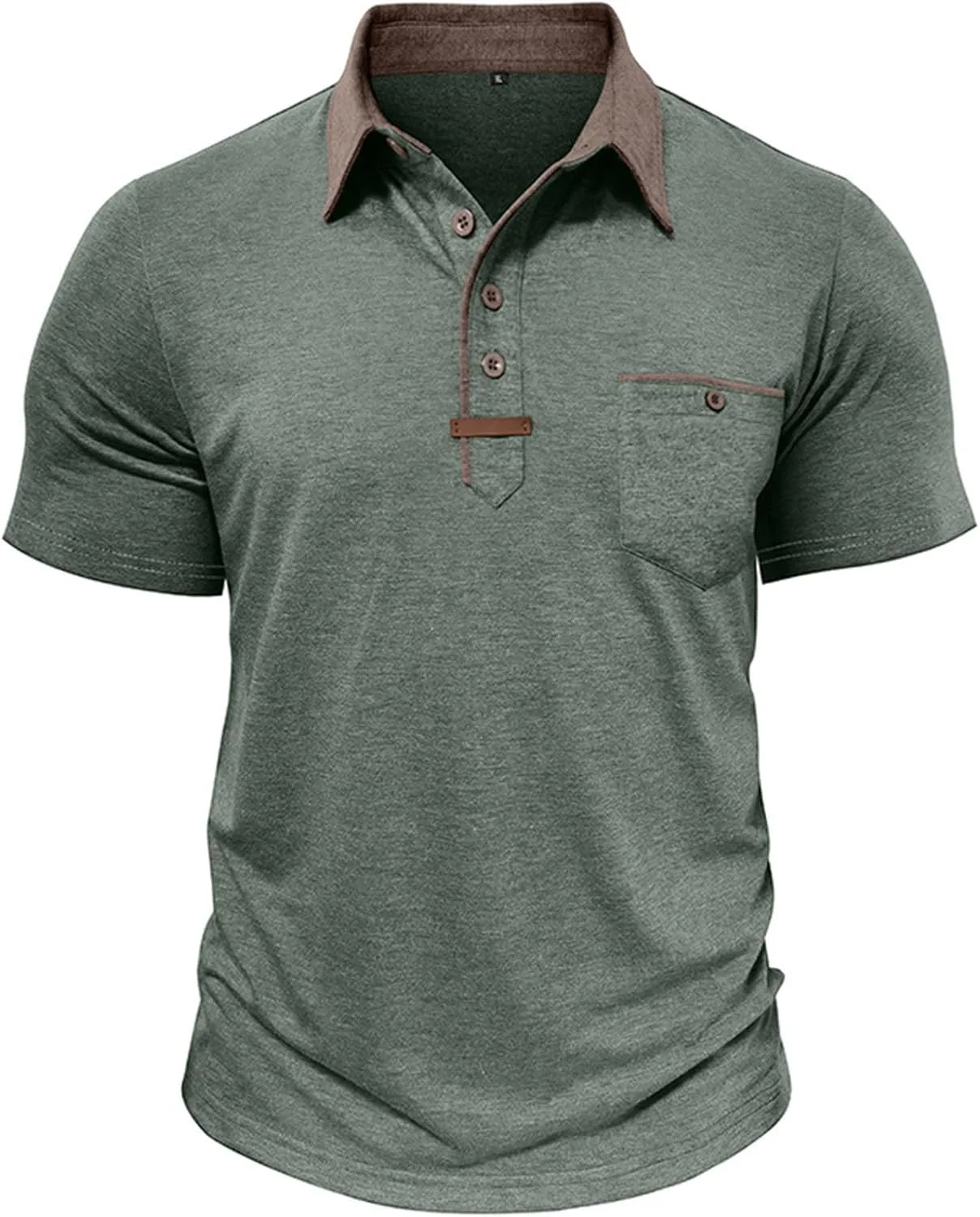 Мужская классическая поло с воротником и карманом Xiaojmake
Мужская классическая поло с воротником и карманом Xiaojmake