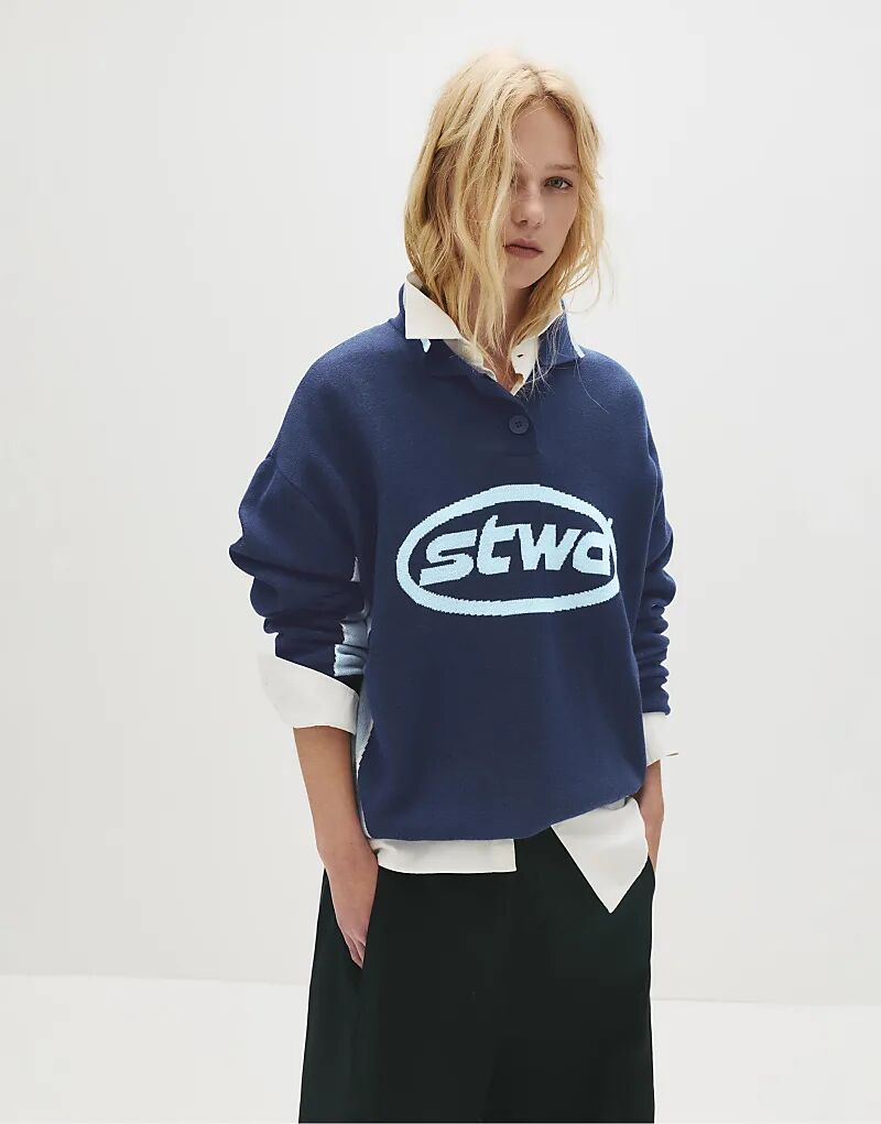 Рубашка-поло Pull&Bear Stwd со вставками темно-синего цвета
Рубашка-поло Pull&Bear Stwd со вставками темно-синего цвета