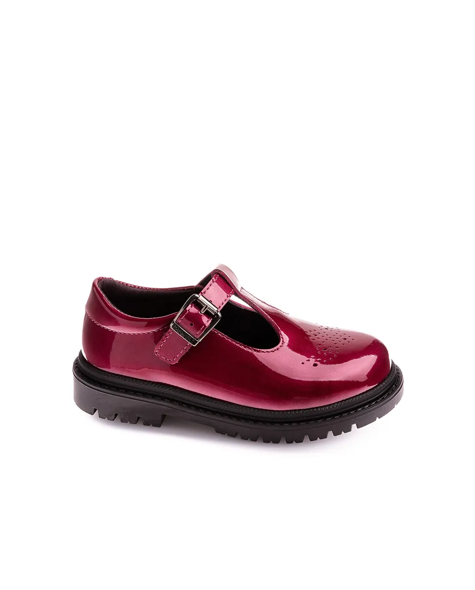 Детские кожаные туфельки с пряжкой Pablosky, бордовый
Детские кожаные туфельки с пряжкой Pablosky, бордовый