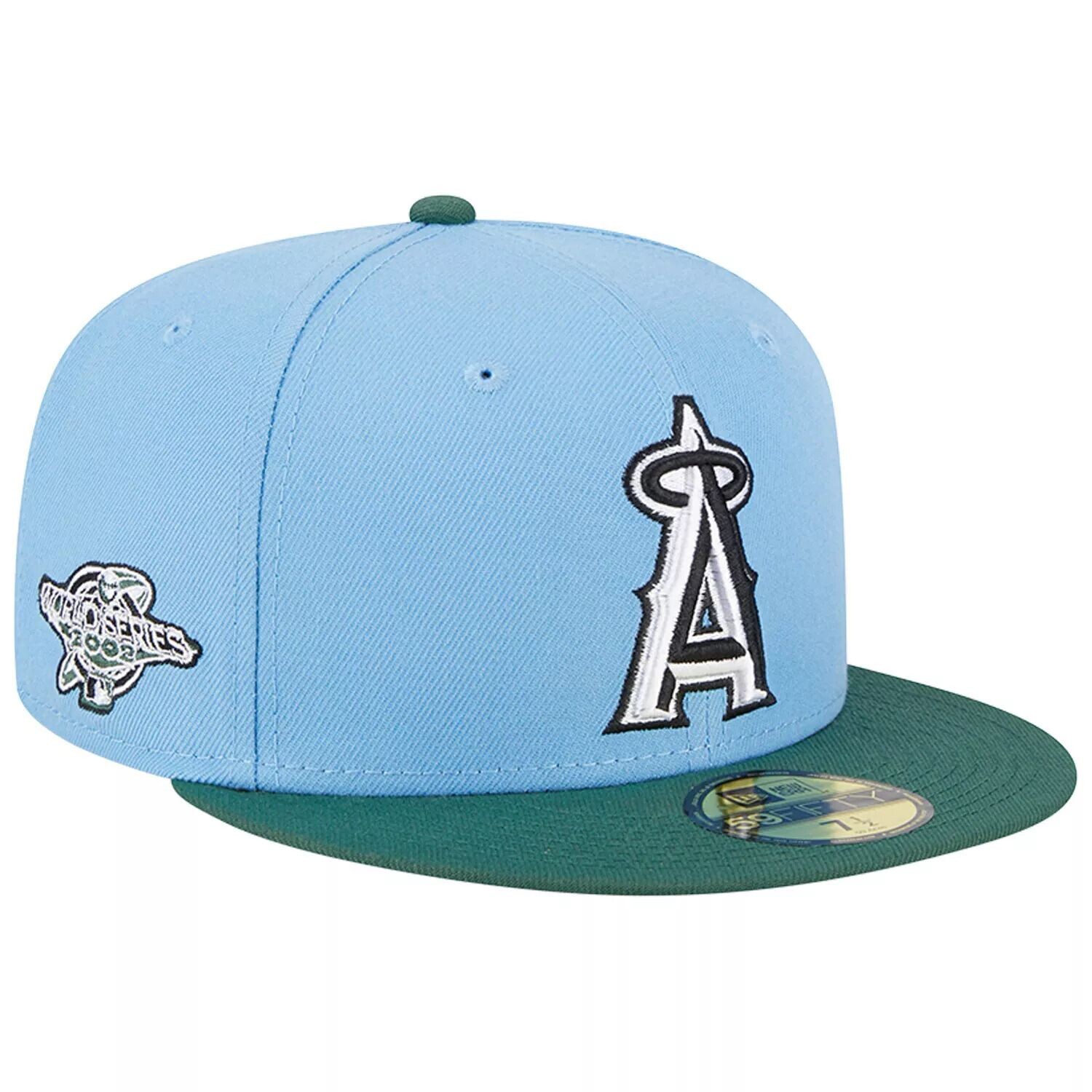 Мужская облегающая шляпа New Era небесно-голубая/кинза Los Angeles Angels 2002 World Series 59FIFTY
Мужская облегающая шляпа New Era небесно-голубая/кинза Los Angeles Angels 2002 World Series 59FIFTY