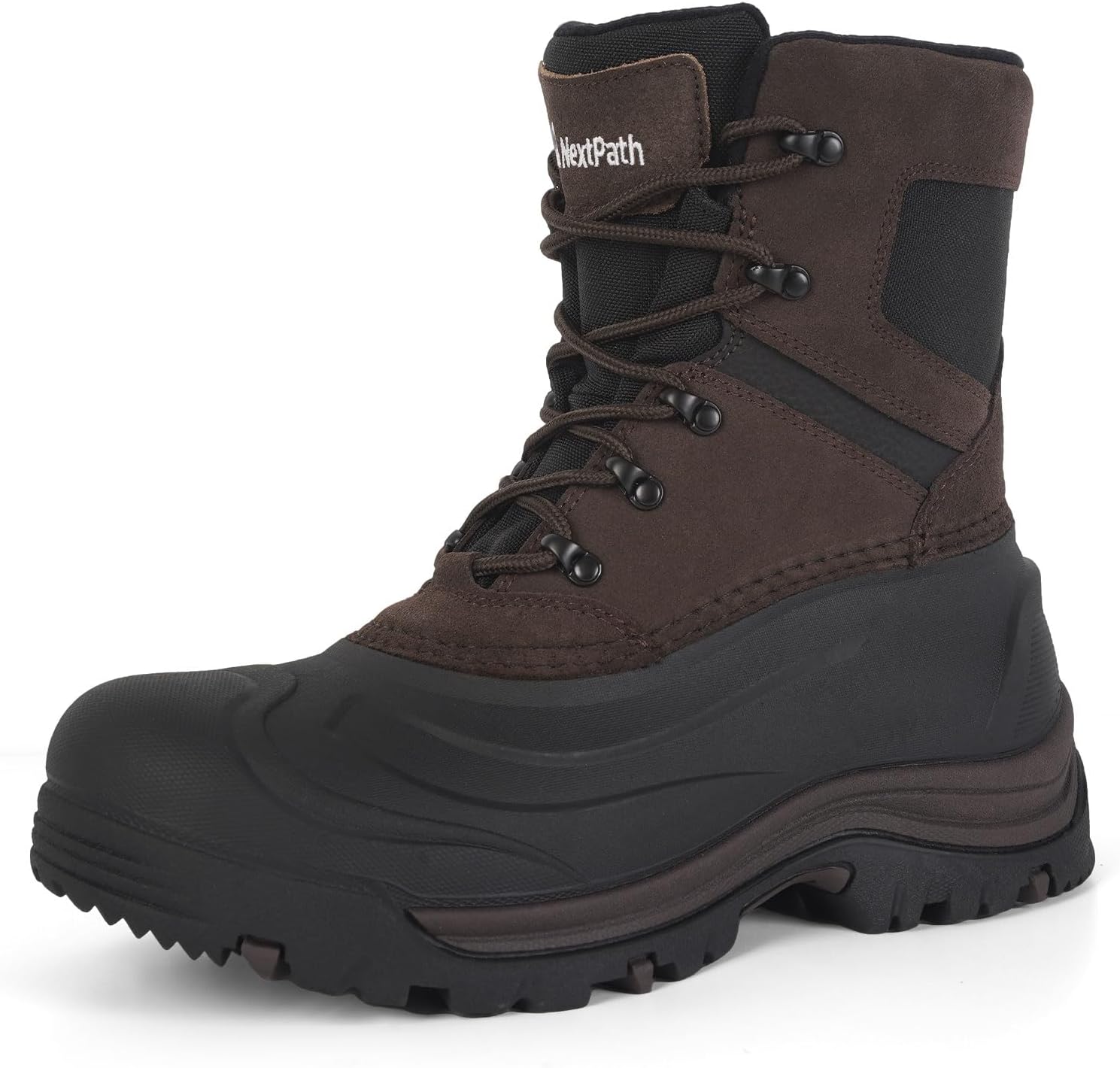 Мужские зимние ботинки Nextpath, водонепроницаемые утепленные зимние ботинки для мужчин, 20 см снежные походные ботинки, темно-коричневый
Мужские зимние ботинки Nextpath, водонепроницаемые утепленные зимние ботинки для мужчин, 20 см снежные походные ботинки, темно-коричневый