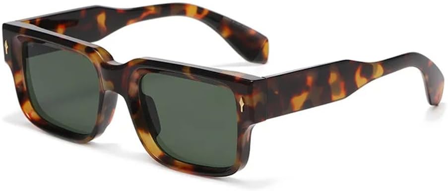 Ретро квадратные солнцезащитные очки для женщин с леопардовым принтом и защитой от УФ-излучения UV400, модные заклепки, мужские прозрачные солнцезащитные очки с градиентным переходом цвета KTUCN, Leopard Green
Ретро квадратные солнцезащитные очки для женщин с леопардовым принтом и защитой от УФ-излучения UV400, модные заклепки, мужские прозрачные солнцезащитные очки с градиентным переходом цвета KTUCN, Leopard Green