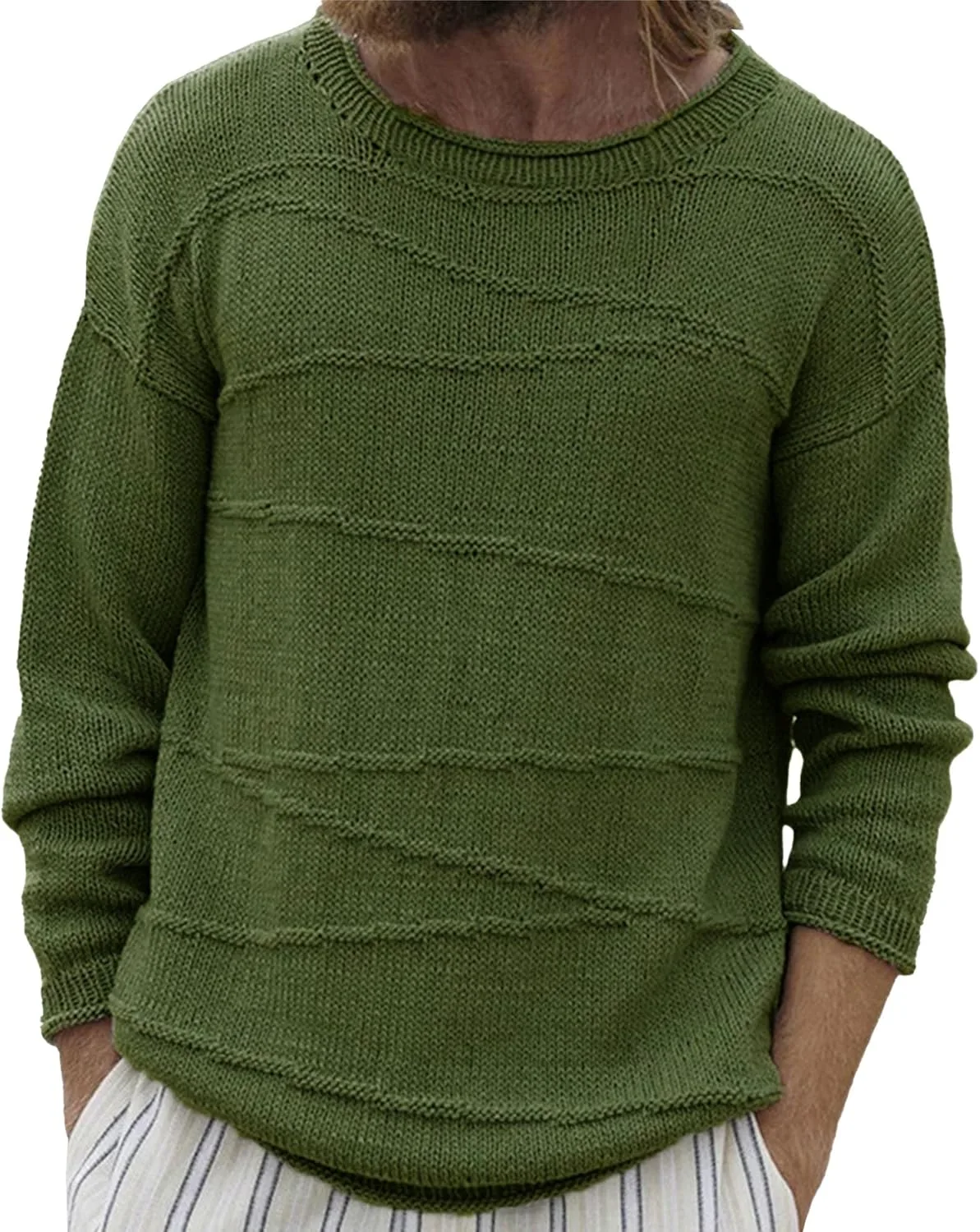 Мужской вязаный свитер с длинными рукавами SWJGLITTR
Мужской вязаный свитер с длинными рукавами SWJGLITTR