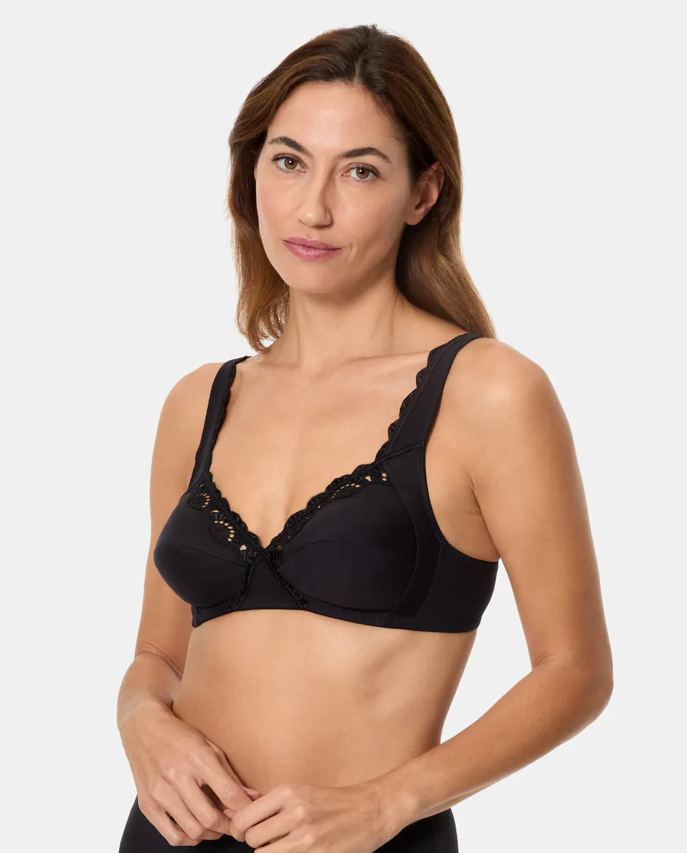 Классический поддерживающий бюстгальтер без косточек с кружевом Playtex, черный
Классический поддерживающий бюстгальтер без косточек с кружевом Playtex, черный