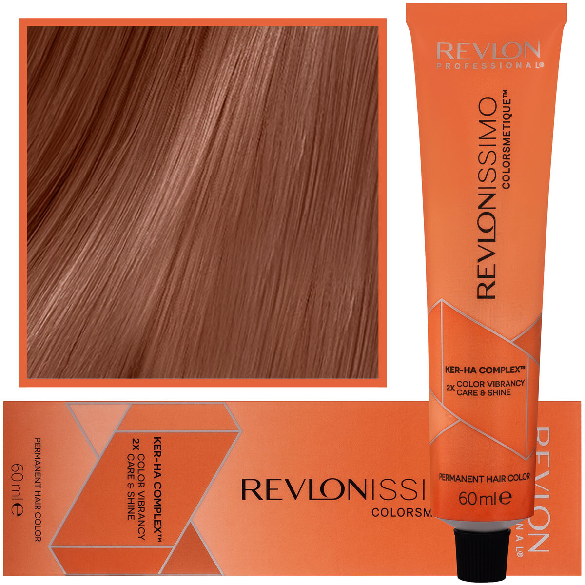 Revlon, Revlonissimo Colorsmetique, Кремовая краска для волос с комплексом Ker-Ha Care, Кремовая формула 7.45, 60 мл
Revlon, Revlonissimo Colorsmetique, Кремовая краска для волос с комплексом Ker-Ha Care, Кремовая формула 7.45, 60 мл