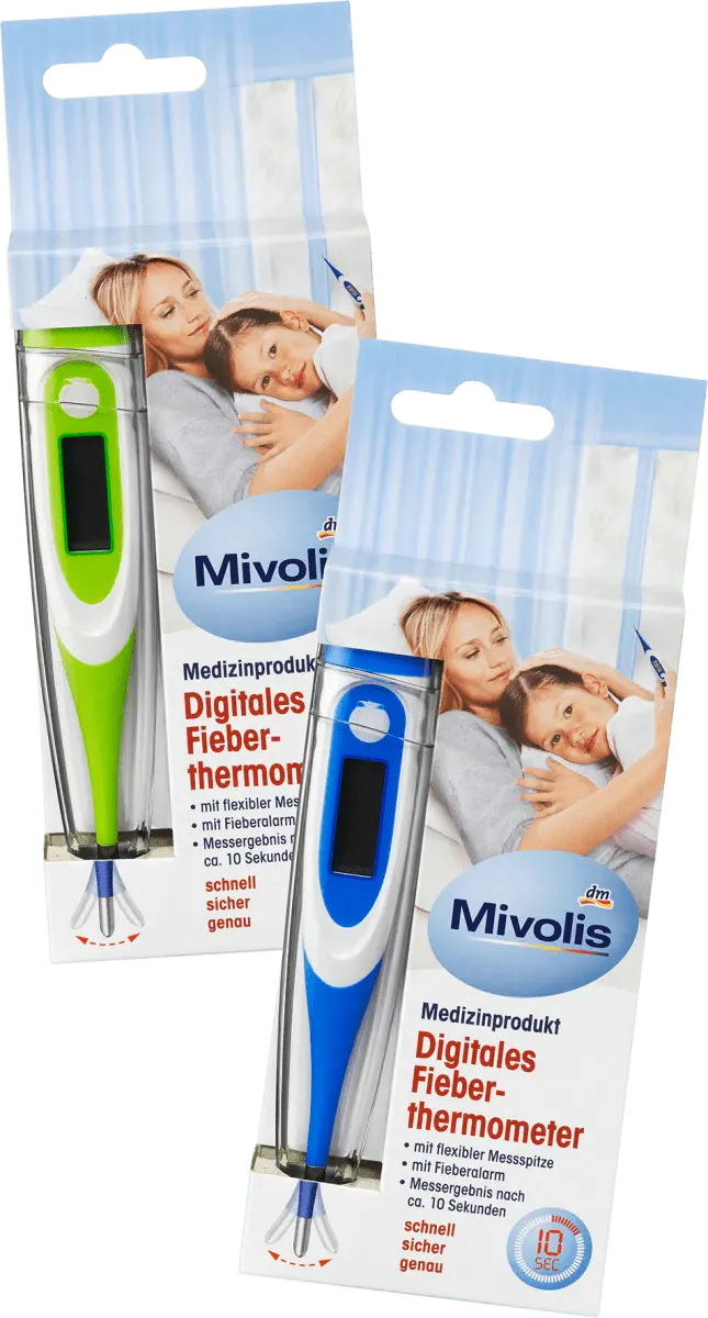 Цифровой клинический термометр с гибким измерительным наконечником 1 шт. Mivolis
Цифровой клинический термометр с гибким измерительным наконечником 1 шт. Mivolis