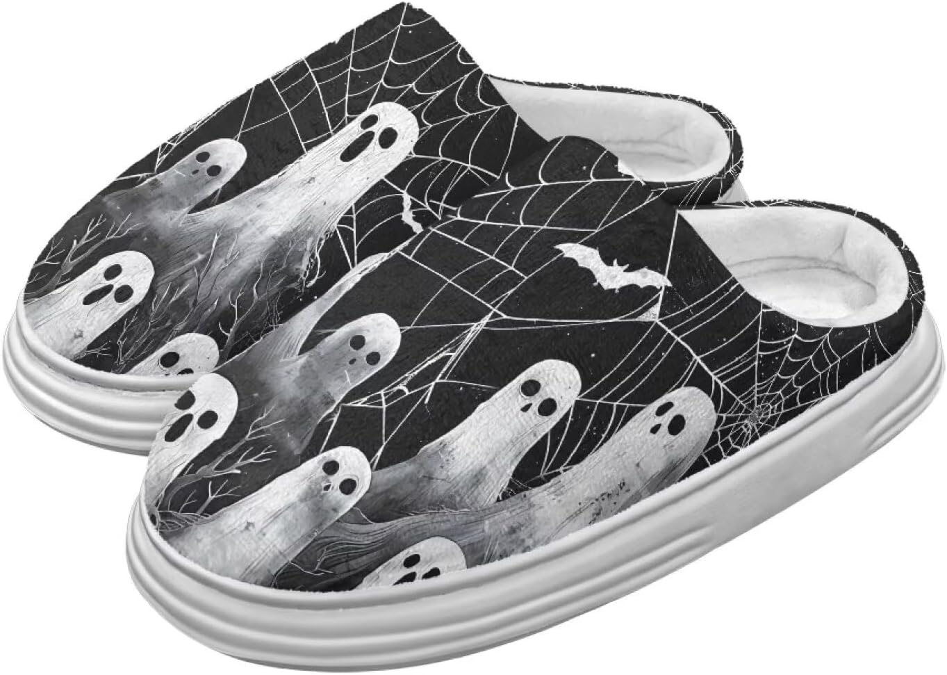 Домашние тапочки Chririnla для женщин и мужчин с эффектом памяти, толстая EVA подошва, мягкие, без застежки, противоскользящие, уютные, для дома и улицы, Spiderweb Ghost Bat
Домашние тапочки Chririnla для женщин и мужчин с эффектом памяти, толстая EVA подошва, мягкие, без застежки, противоскользящие, уютные, для дома и улицы, Spiderweb Ghost Bat