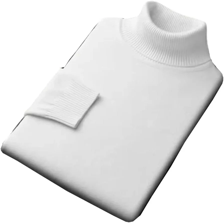 Мужской свитер с воротником-гольф приталенный с длинными рукавами однотонный
Мужской свитер с воротником-гольф приталенный с длинными рукавами однотонный