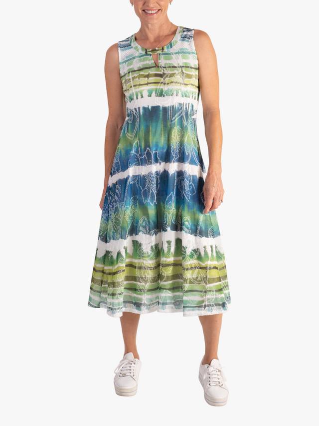 Платье в полоску с галстуком-краской chesca, белый/разноцветный
Платье в полоску с галстуком-краской chesca, белый/разноцветный