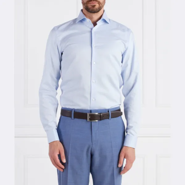 Рубашка узкого кроя h-hank-spread-dc-214 Boss, синий 
Рубашка узкого кроя h-hank-spread-dc-214 Boss, синий