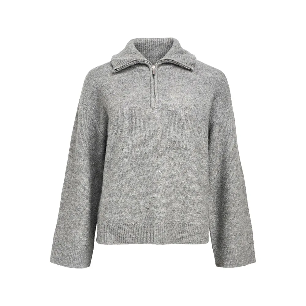 Свитер Object Diana half zip, серый
Свитер Object Diana half zip, серый