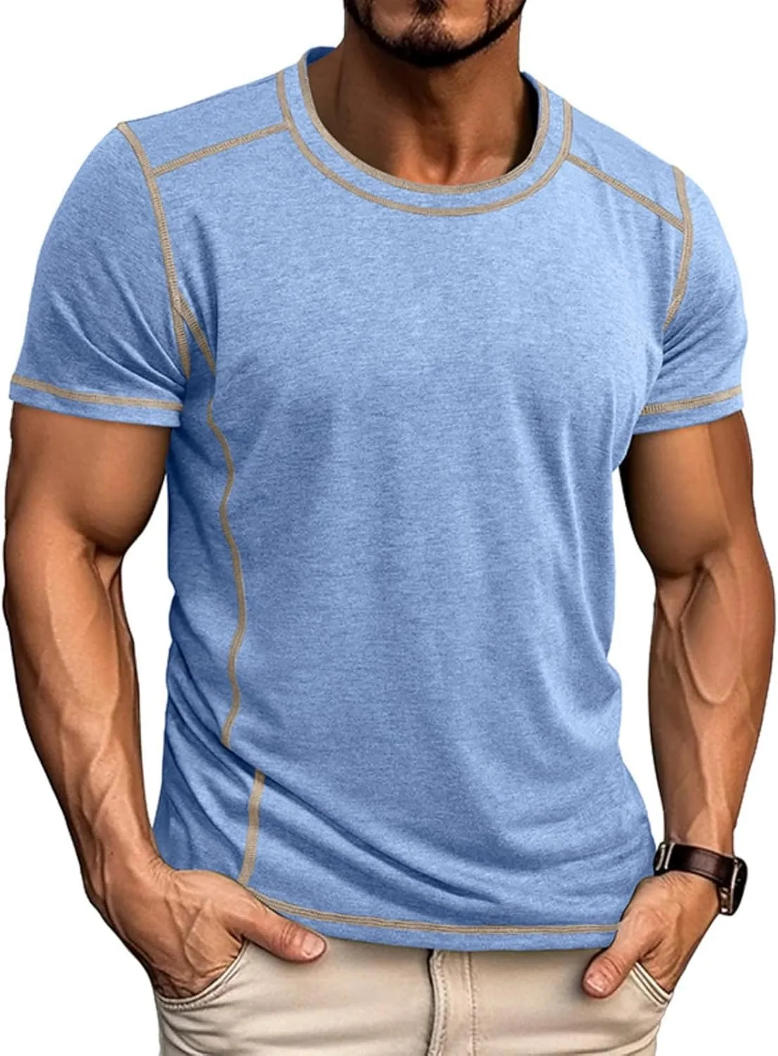 Футболка мужская для тренировок с коротким рукавом, мягкая хлопковая OAZKXCN
Футболка мужская для тренировок с коротким рукавом, мягкая хлопковая OAZKXCN