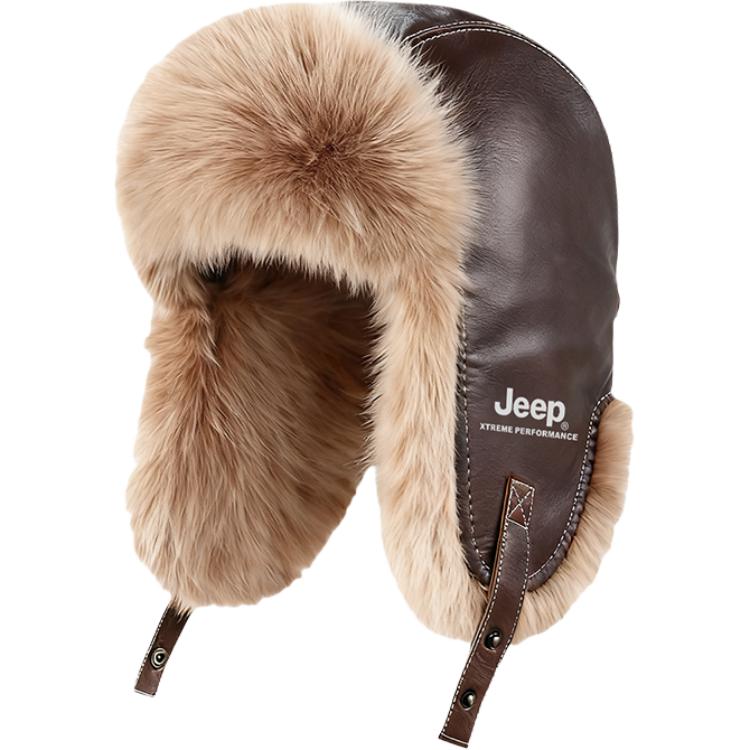 Кожаная шапка-ушанка Unisex Jeep, коричневый
Кожаная шапка-ушанка Unisex Jeep, коричневый