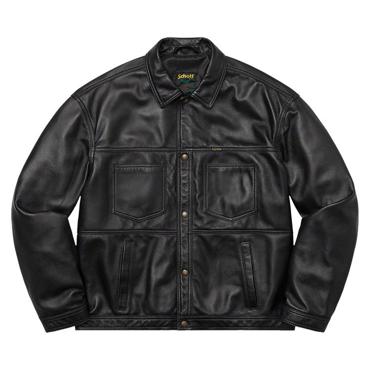 Куртка Supreme x Schott Leather Work Jacket, Black
Куртка Supreme x Schott Leather Work Jacket, Black
