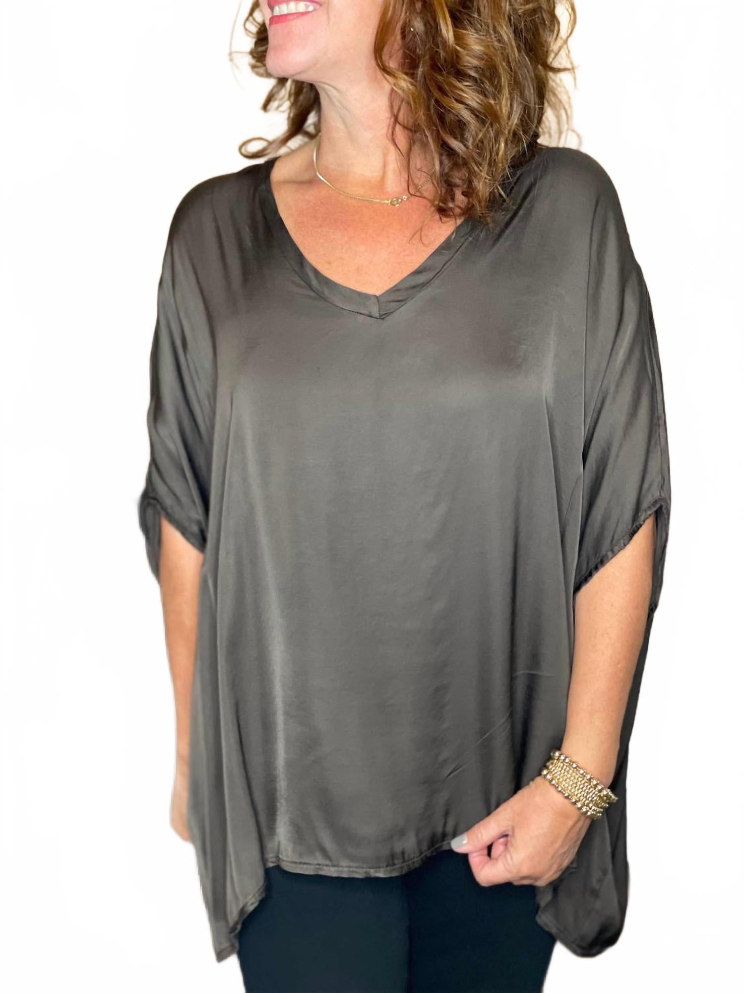 Шелковый топ Justin в шоколадном цвете Sofia Collections
Шелковый топ Justin в шоколадном цвете Sofia Collections