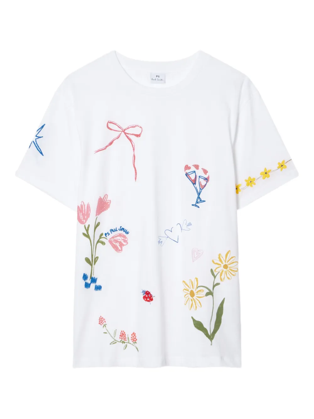 Футболка с графичным принтом Ps Paul Smith, белый
Футболка с графичным принтом Ps Paul Smith, белый