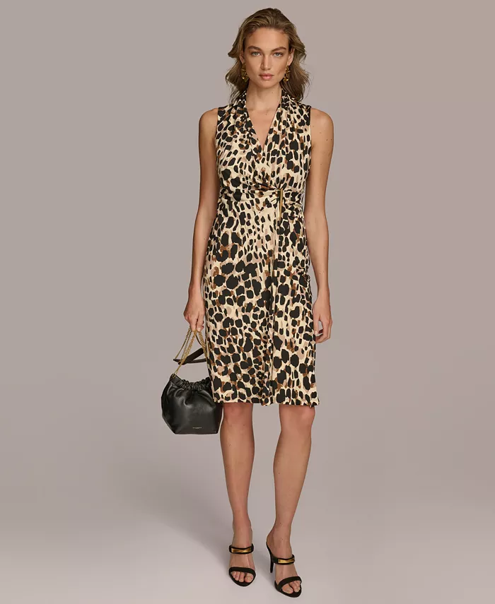 Женское платье Donna Karan с анималистичным принтом и сборками по бокам Donna Karan New York, черный
Женское платье Donna Karan с анималистичным принтом и сборками по бокам Donna Karan New York, черный