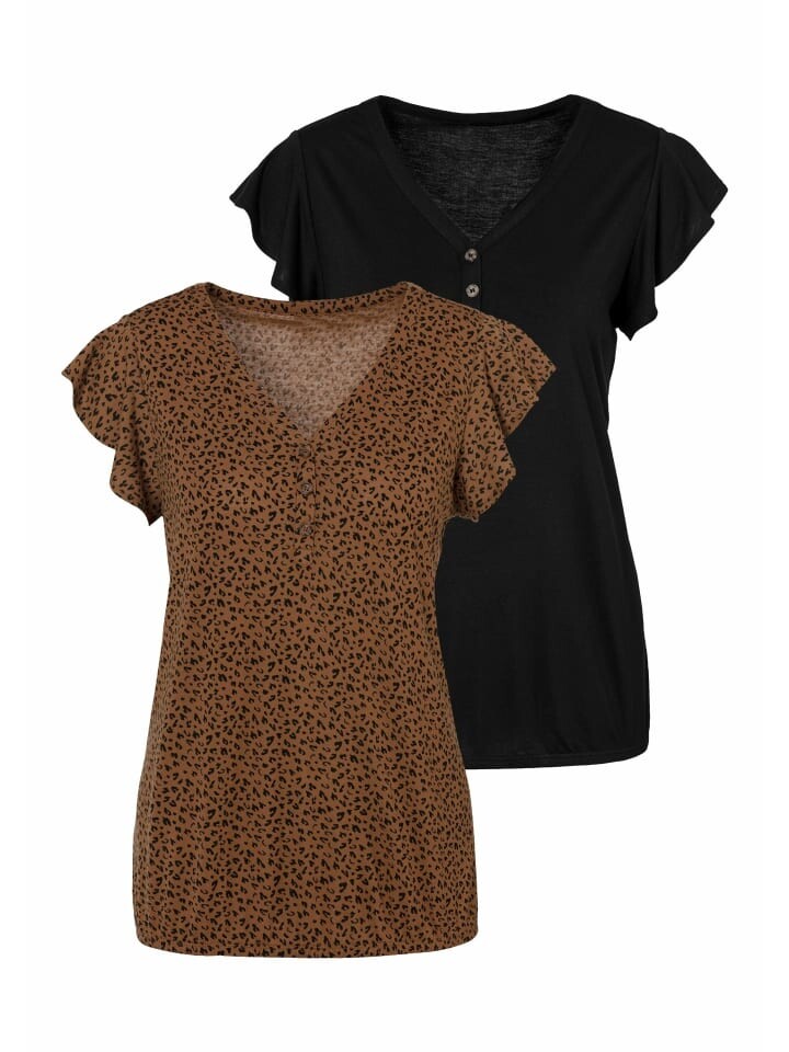 Топ LASCANA Shirt, цвет braun, schwarz
Топ LASCANA Shirt, цвет braun, schwarz