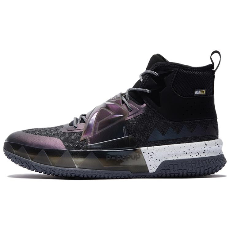 Кроссовки для баскетбола Monster, мужские, высокие, черные Peak 
Кроссовки для баскетбола Monster, мужские, высокие, черные Peak