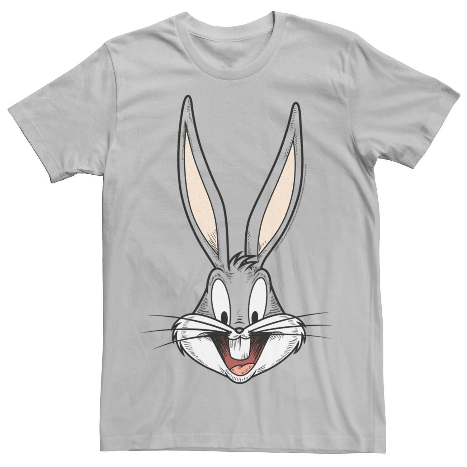 Мужская футболка с рисунком Looney Tunes Bugs Bunny Face Licensed Character 
Мужская футболка с рисунком Looney Tunes Bugs Bunny Face Licensed Character