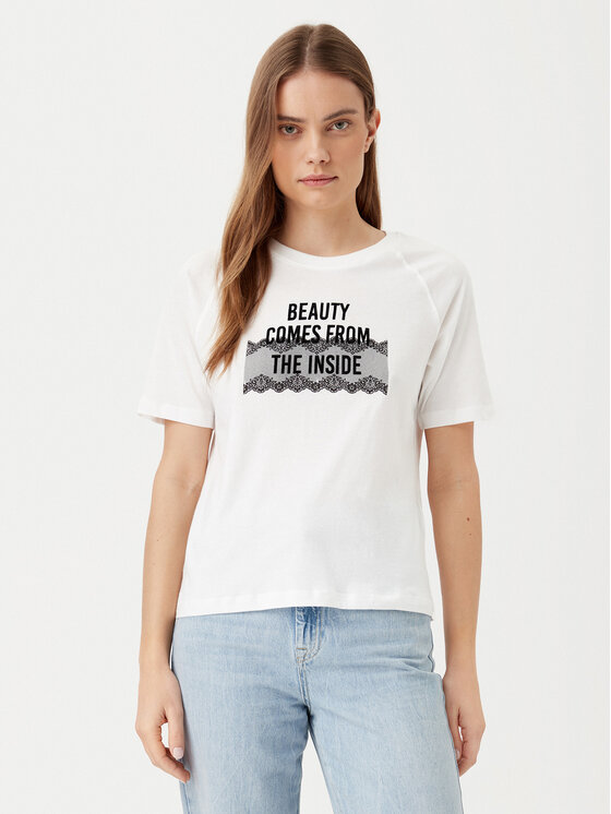 Свободная футболка Nina 15342612 Jdy, белый 
Свободная футболка Nina 15342612 Jdy, белый