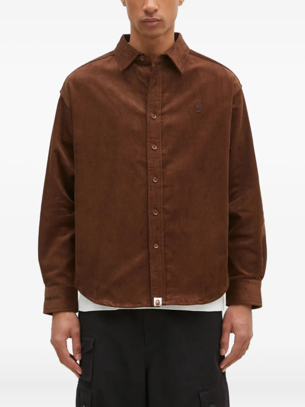 Рубашка на пуговицах из вельвета BATHING APE A Bathing Ape, коричневый
Рубашка на пуговицах из вельвета BATHING APE A Bathing Ape, коричневый