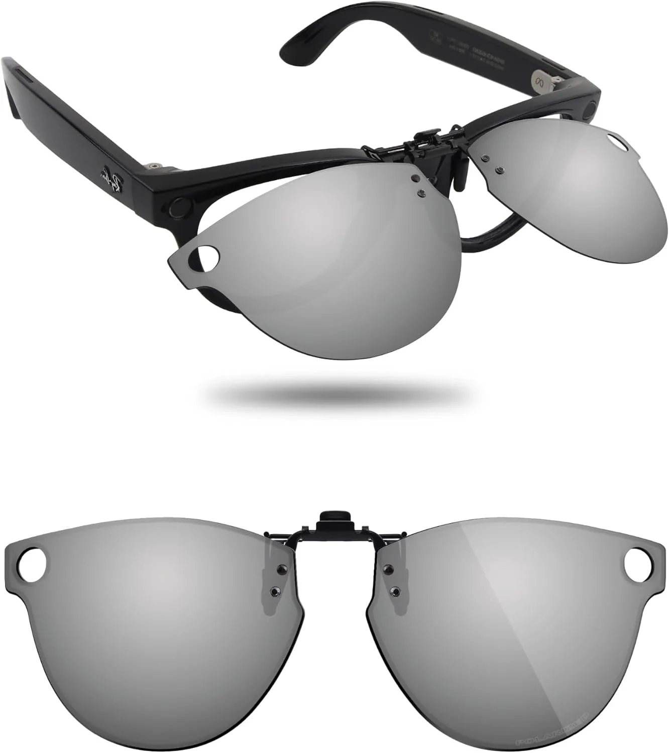 Поляризованные солнцезащитные очки с откидной застежкой и защитой от бликов и УФ-излучения для Ray-Ban Meta Skyler RW4014 (Gen 2) 52 мм Fiskr, Metallic Silver
Поляризованные солнцезащитные очки с откидной застежкой и защитой от бликов и УФ-излучения для Ray-Ban Meta Skyler RW4014 (Gen 2) 52 мм Fiskr, Metallic Silver