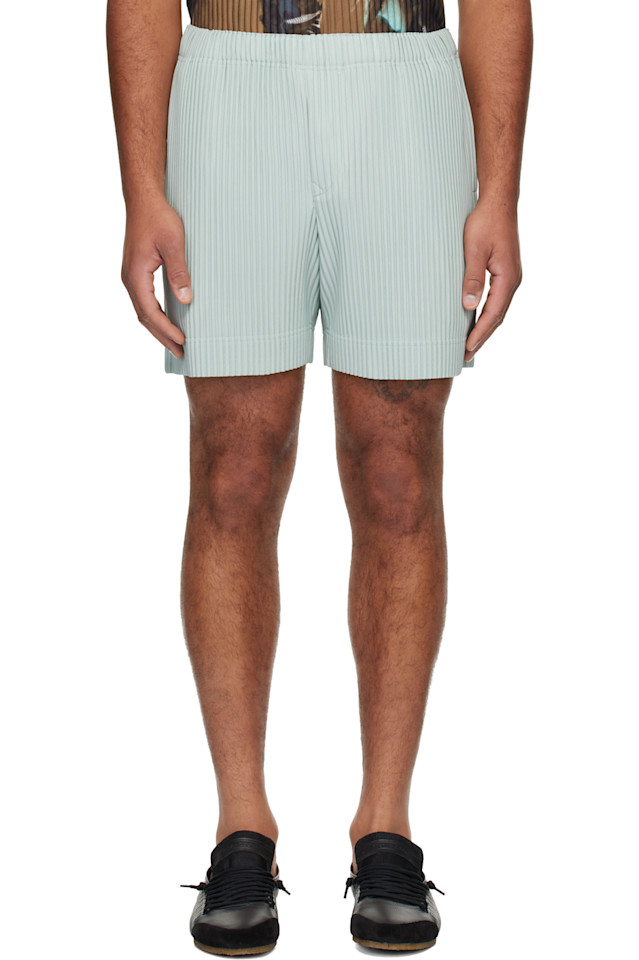 Homme Plissé Issey Miyake Синие шорты ежемесячного цвета, июль
Homme Plissé Issey Miyake Синие шорты ежемесячного цвета, июль