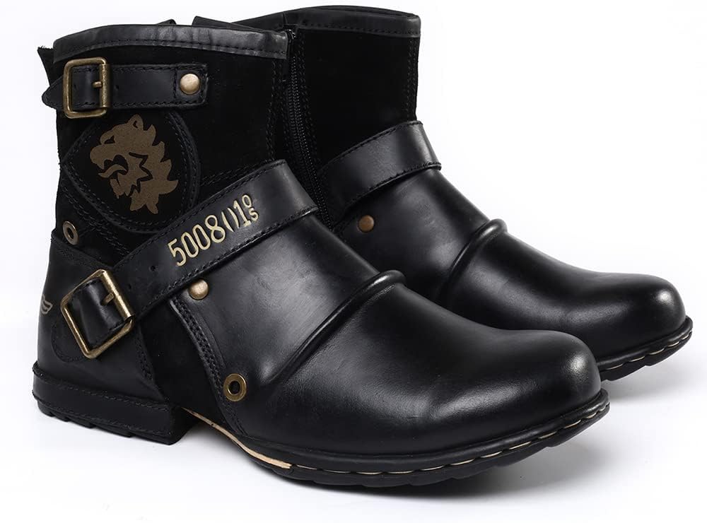 Мужские мотоботы Hhhchpm, модные кожаные чукка с молнией, повседневная обувь, ретро стиль, боевые, туристические, нарядные ботинки до щиколотки для мужчин, черный
Мужские мотоботы Hhhchpm, модные кожаные чукка с молнией, повседневная обувь, ретро стиль, боевые, туристические, нарядные ботинки до щиколотки для мужчин, черный