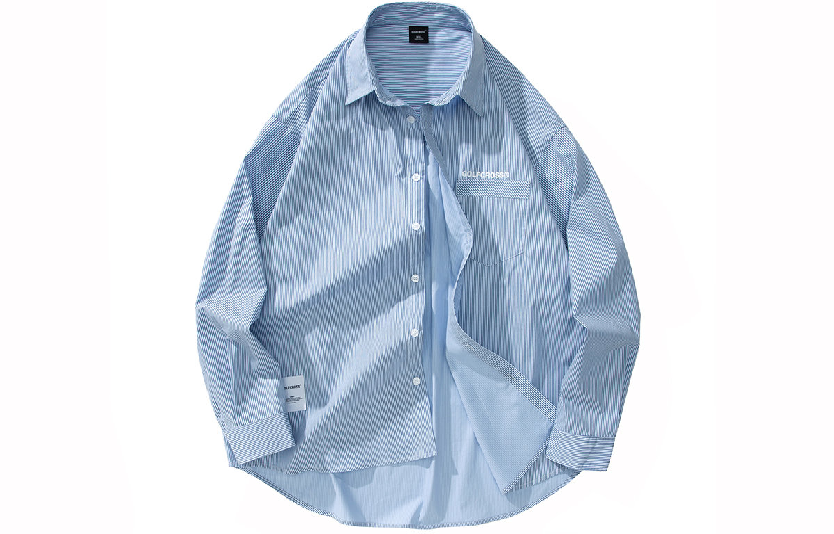 Футболка унисекс GOLFCROSS, синяя в полоску
Футболка унисекс GOLFCROSS, синяя в полоску