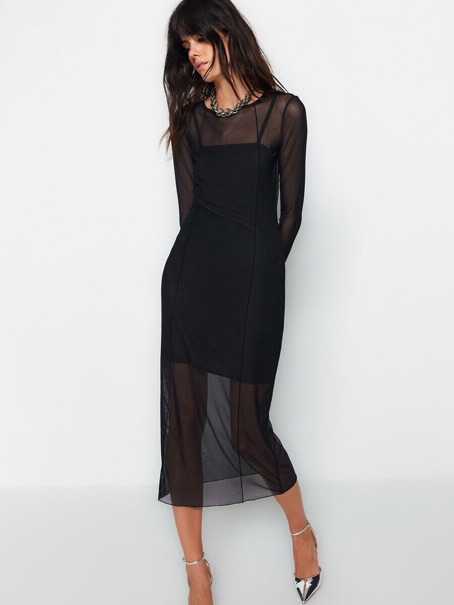 Платье миди Trendyol Dress, черный
Платье миди Trendyol Dress, черный