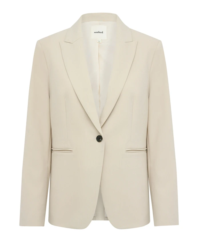 Короткий пиджак цвета овсянки Soaked In Luxury, бежевый
Короткий пиджак цвета овсянки Soaked In Luxury, бежевый