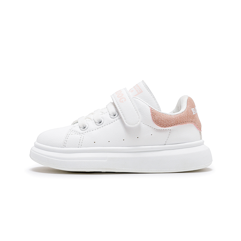 Низкие детские кроссовки для скейтбординга BOBDOG, белый/розовый 
Низкие детские кроссовки для скейтбординга BOBDOG, белый/розовый