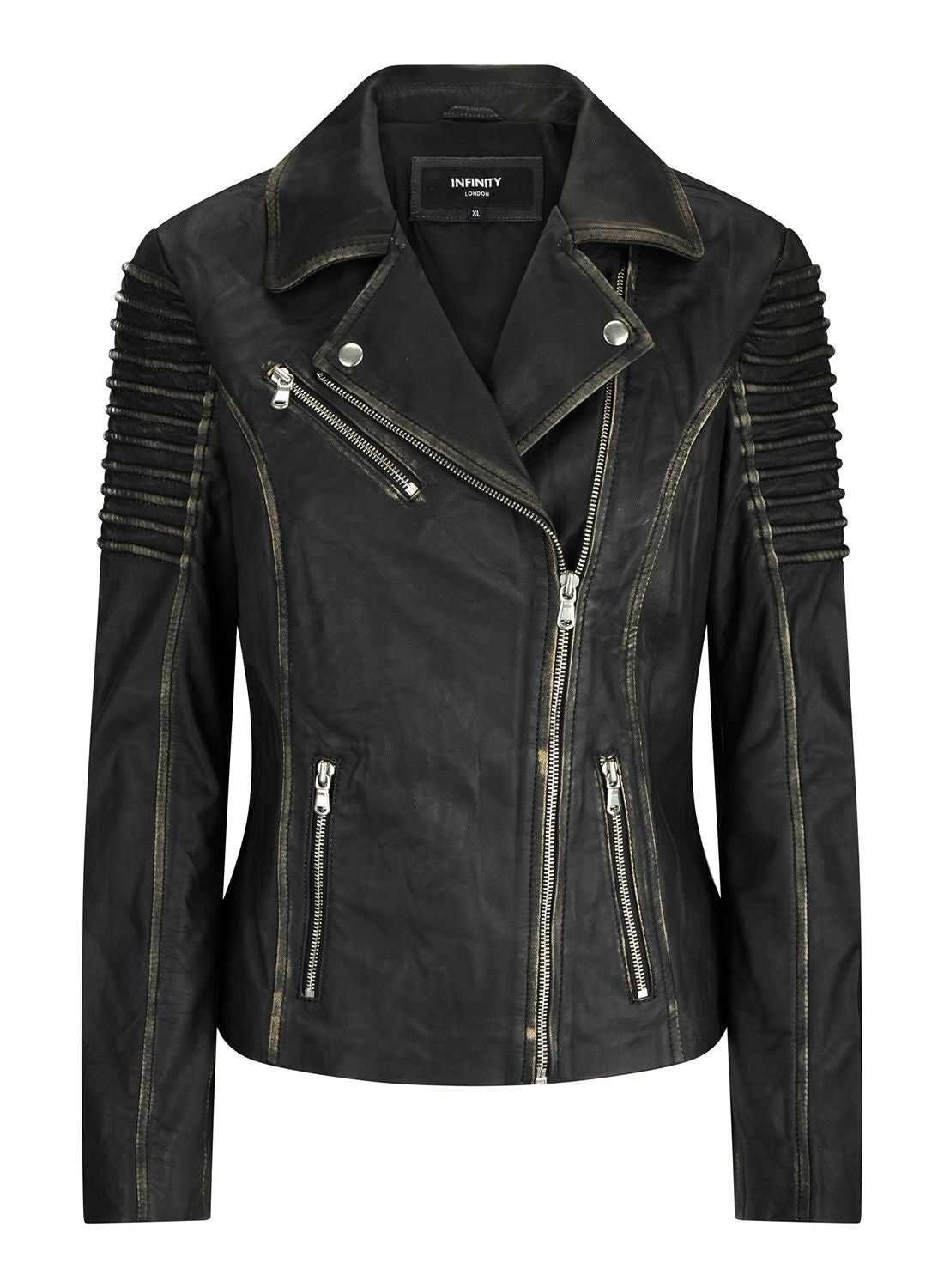 Приталенная куртка из мягкой кожи в байкерском стиле TruClothing, цвет black gold, Черный, Приталенная куртка из мягкой кожи в байкерском стиле TruClothing, цвет black gold
Приталенная куртка из мягкой кожи в байкерском стиле TruClothing, цвет black gold, Черный, Приталенная куртка из мягкой кожи в байкерском стиле TruClothing, цвет black gold