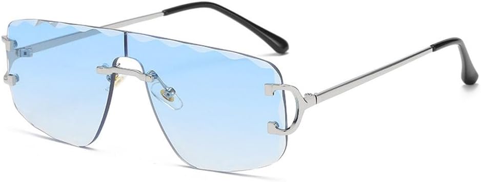 Цельные солнцезащитные очки для мужчин, металлическая большая оправа, подарочная коробка; женские солнцезащитные очки без оправы для вождения, рыбалки, с защитой от УФ-излучения UV400 WNCKSQ, C04 Blue
Цельные солнцезащитные очки для мужчин, металлическая большая оправа, подарочная коробка; женские солнцезащитные очки без оправы для вождения, рыбалки, с защитой от УФ-излучения UV400 WNCKSQ, C04 Blue