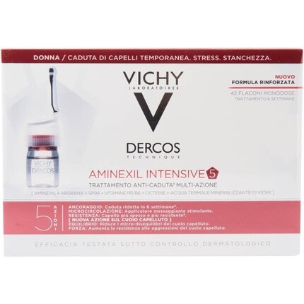 Vichy Dercos Aminexil Клиническое интенсивное средство против перхоти для женщин 42 однократных дозы
Vichy Dercos Aminexil Клиническое интенсивное средство против перхоти для женщин 42 однократных дозы