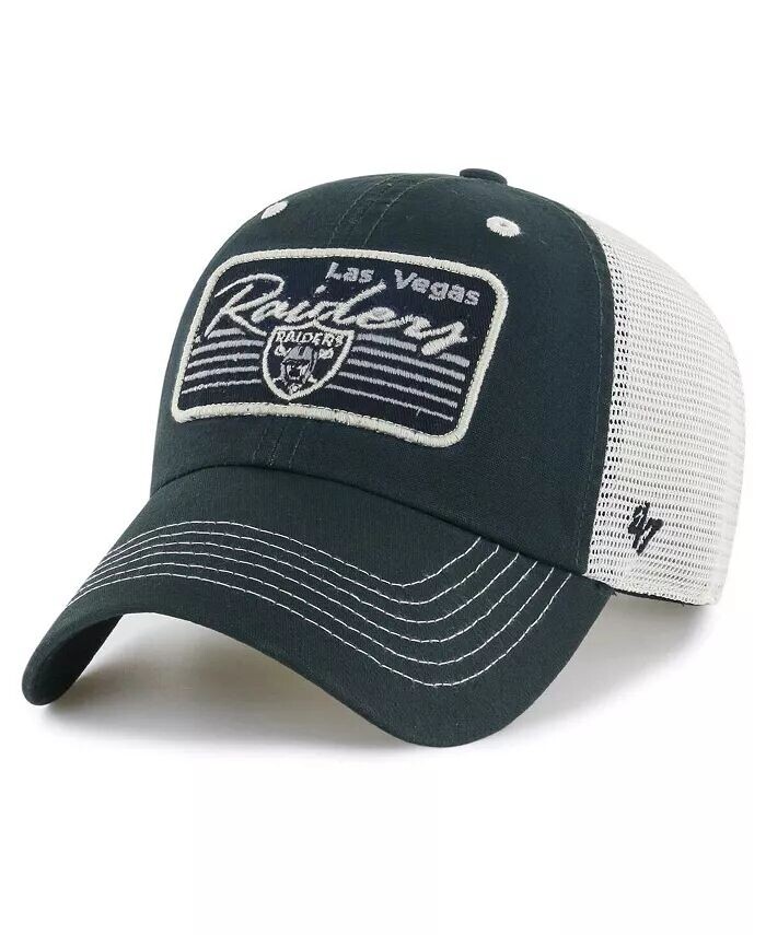 Мужская черная, натуральная регулируемая кепка Las Vegas Raiders Five Point Trucker Clean Up '47 Brand
Мужская черная, натуральная регулируемая кепка Las Vegas Raiders Five Point Trucker Clean Up '47 Brand