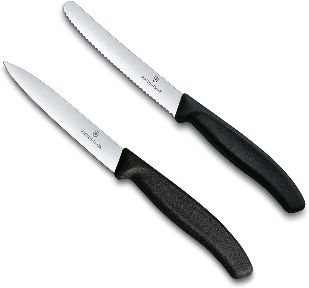 Нож для овощей Victorinox Нож для томатов Швейцарский классический набор из 2 шт. (черный) Victorinox Swiss Army
Нож для овощей Victorinox Нож для томатов Швейцарский классический набор из 2 шт. (черный) Victorinox Swiss Army