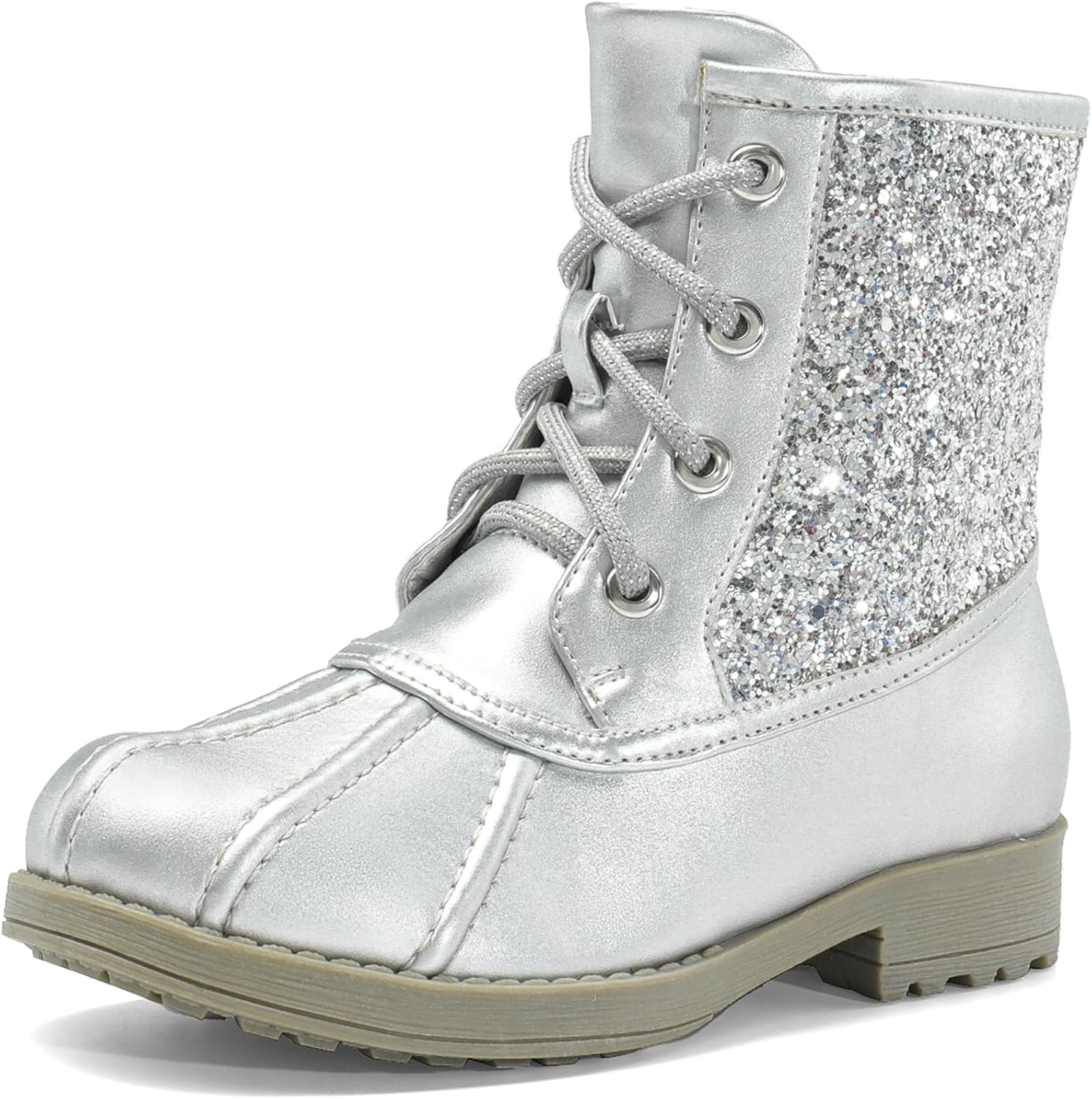 Ботинки DREAM PAIRS для девочек с блестками, на щиколотку, теплые и мягкие, с бархатной подкладкой и боковой молнией для малышей/детей постарше/подростков, Sliver
Ботинки DREAM PAIRS для девочек с блестками, на щиколотку, теплые и мягкие, с бархатной подкладкой и боковой молнией для малышей/детей постарше/подростков, Sliver