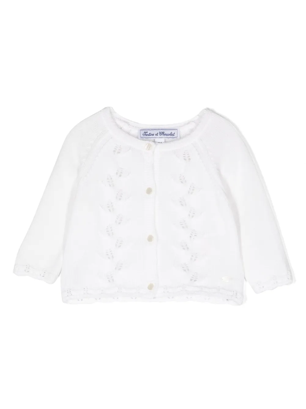Ажурный кардиган Tartine Et Chocolat, белый
Ажурный кардиган Tartine Et Chocolat, белый