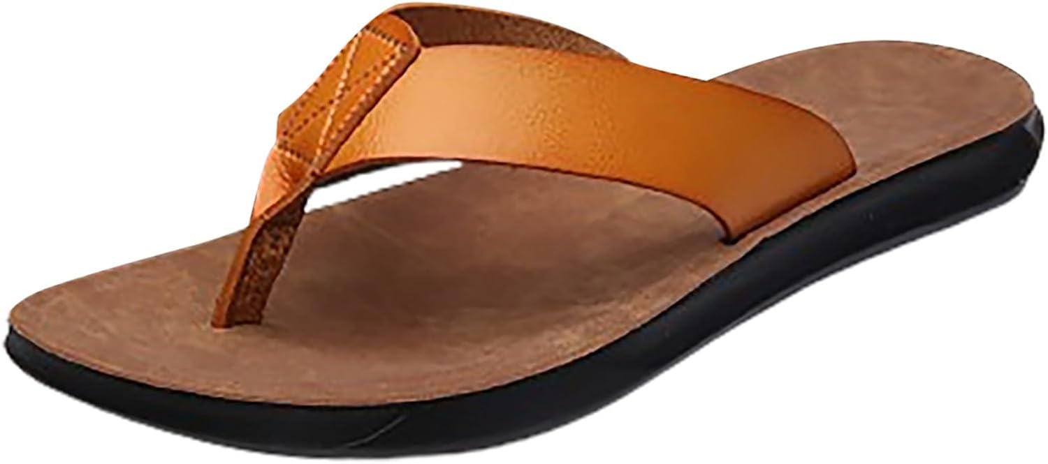 Кожаные шлепанцы для мужчин с поддержкой свода стопы, повседневные балетки, и домашние летние вьетнамки, удобные кожаные ремешки, нескользящие пляжные тапочки для йоги Generic, оранжевый
Кожаные шлепанцы для мужчин с поддержкой свода стопы, повседневные балетки, и домашние летние вьетнамки, удобные кожаные ремешки, нескользящие пляжные тапочки для йоги Generic, оранжевый