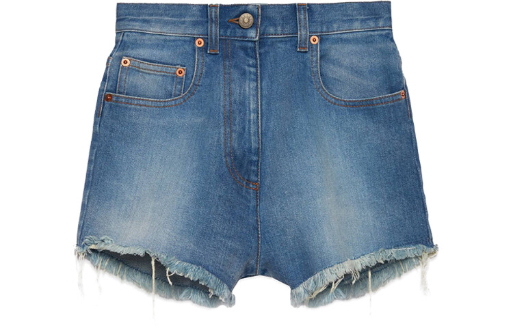 Шорты джинсовые женские Gucci с торчащими нитками, синий
Шорты джинсовые женские Gucci с торчащими нитками, синий