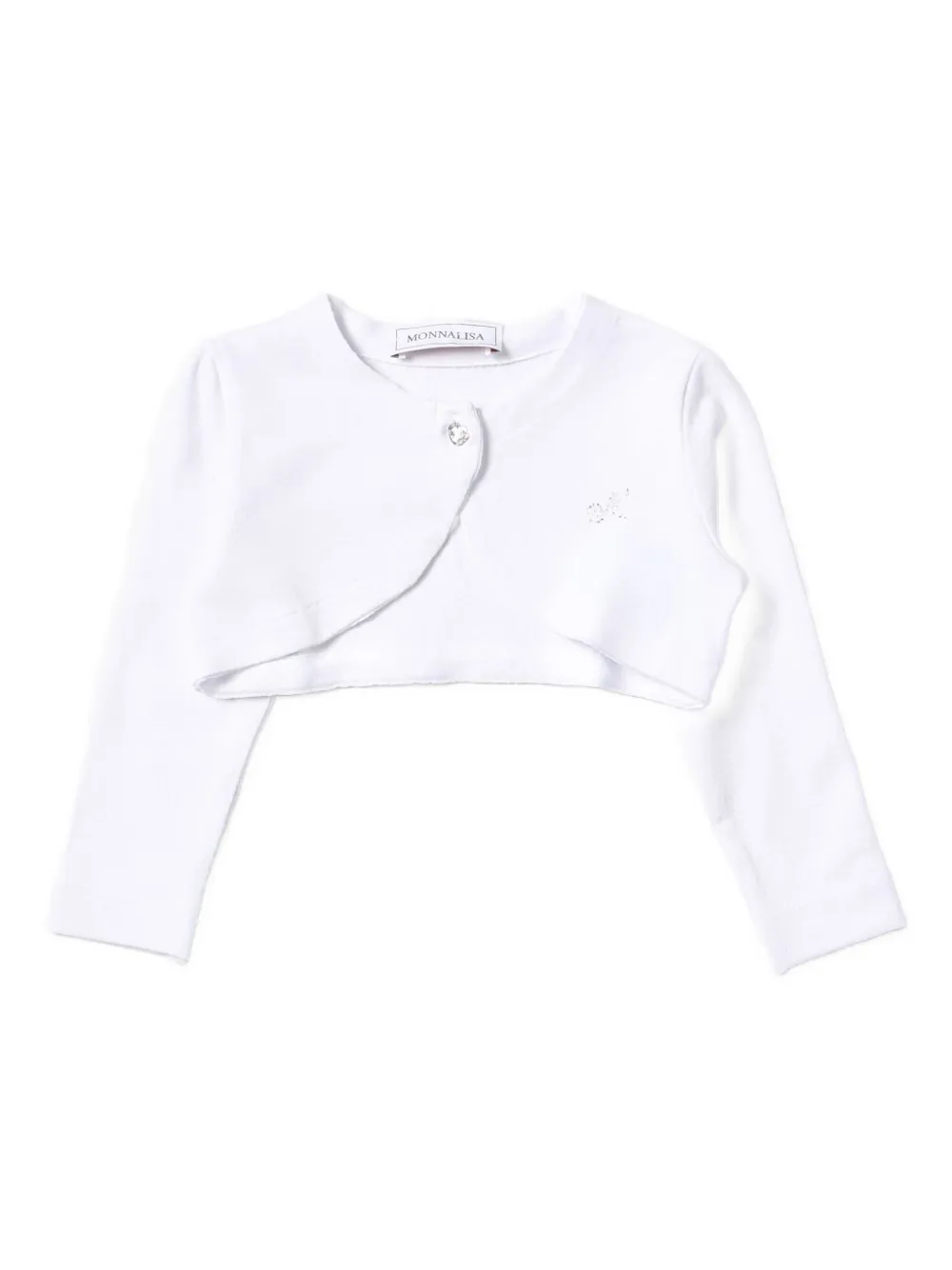 Болеро с отделкой пуговицами Monnalisa, белый
Болеро с отделкой пуговицами Monnalisa, белый