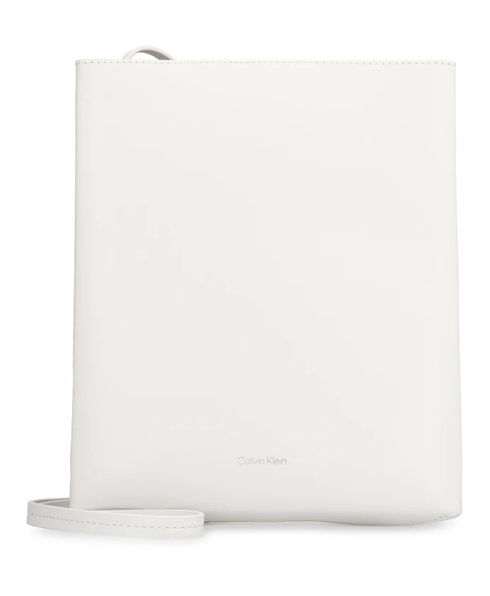 Кожаная сумка через плечо Calvin Klein, белый 
Кожаная сумка через плечо Calvin Klein, белый