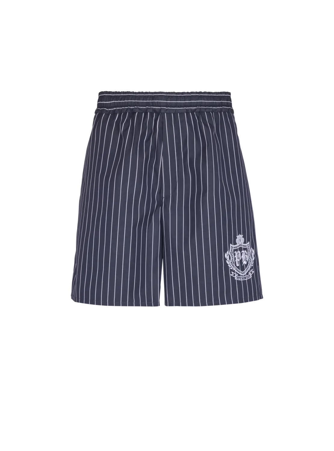 Пижамные шорты из полосатого поплина Balmain, темно-синий
Пижамные шорты из полосатого поплина Balmain, темно-синий