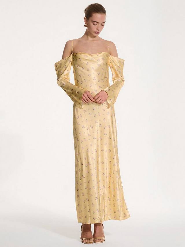 Универсальное платье макси с цветочным рисунком OMNES, желтый
Универсальное платье макси с цветочным рисунком OMNES, желтый